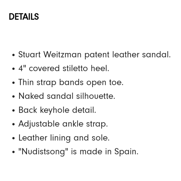 Stuart Weitzman Nudistsong Adobe Patent Heels - Picture 2 of 8